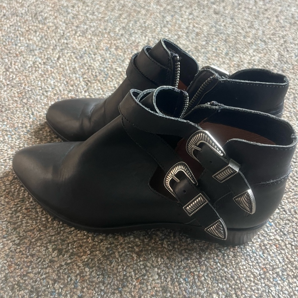 Never Worn Black Ankle Boots